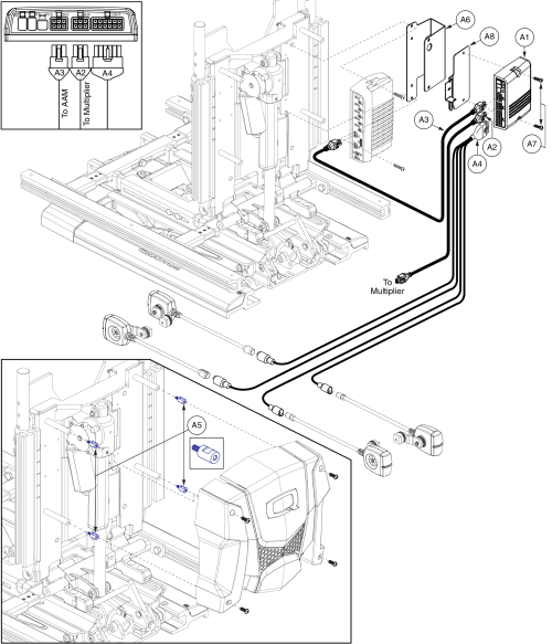 Lighting Module W/ Harnesses And Hardware, Tb3 / Q-logic 2 parts diagram