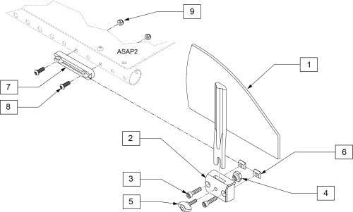 Seat Rail Mount Side Guard parts diagram