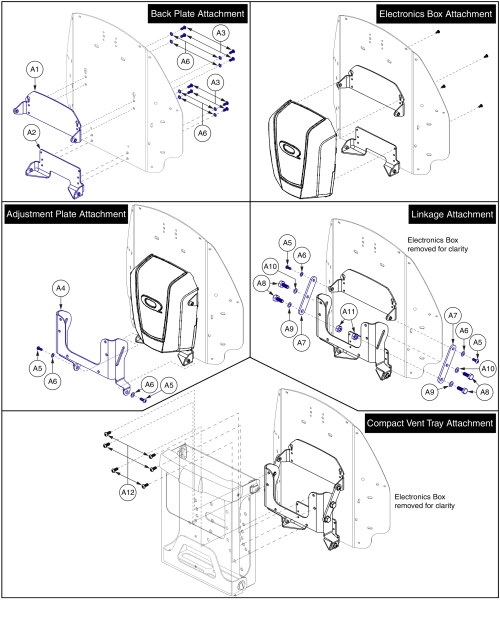 Compact Vent Tray Attachment, Tru-comfort V2 parts diagram