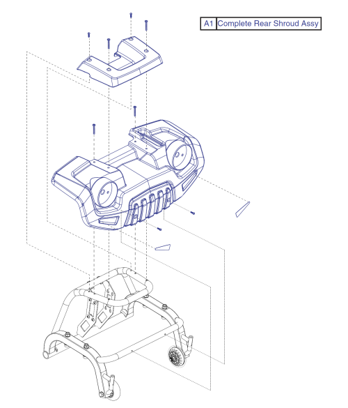 Rear Shroud Assy parts diagram