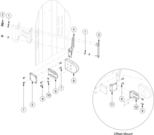 Axiom Custom Back Fixed Laterals For Axcpb parts diagram