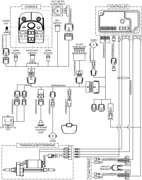 S-drive, Electrical System Diagram parts diagram