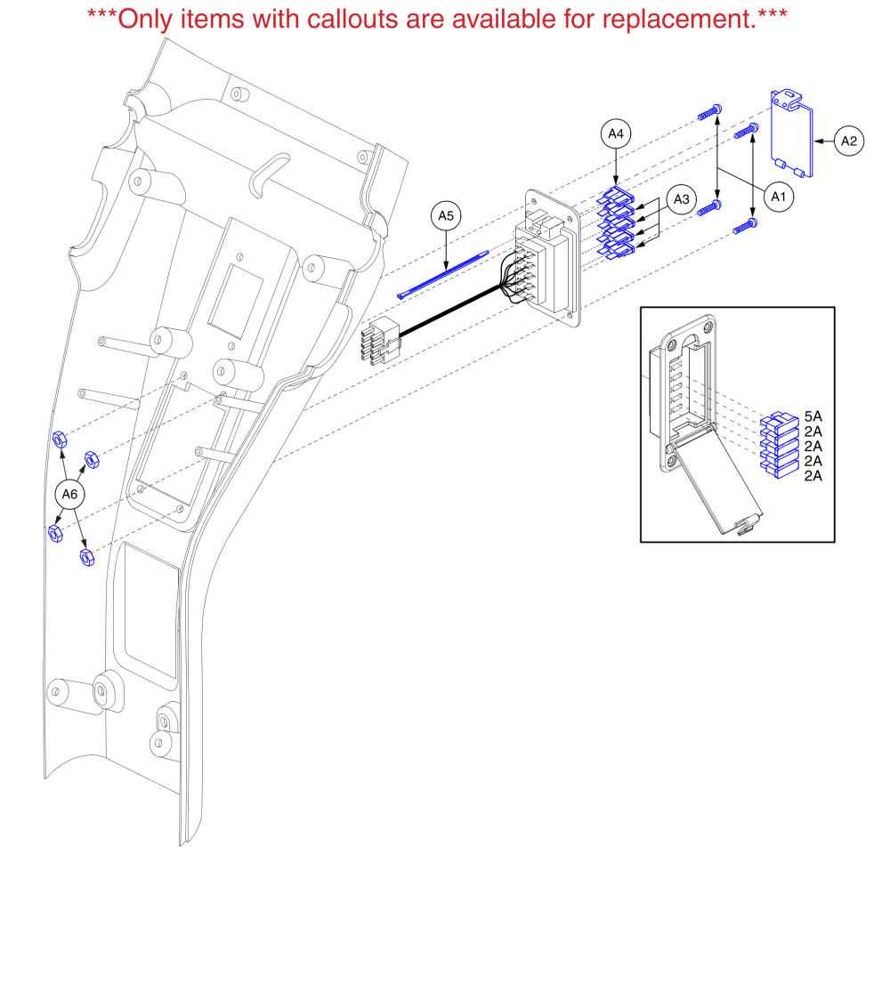 Hurricane Pmv5001 Fuse Box parts diagram