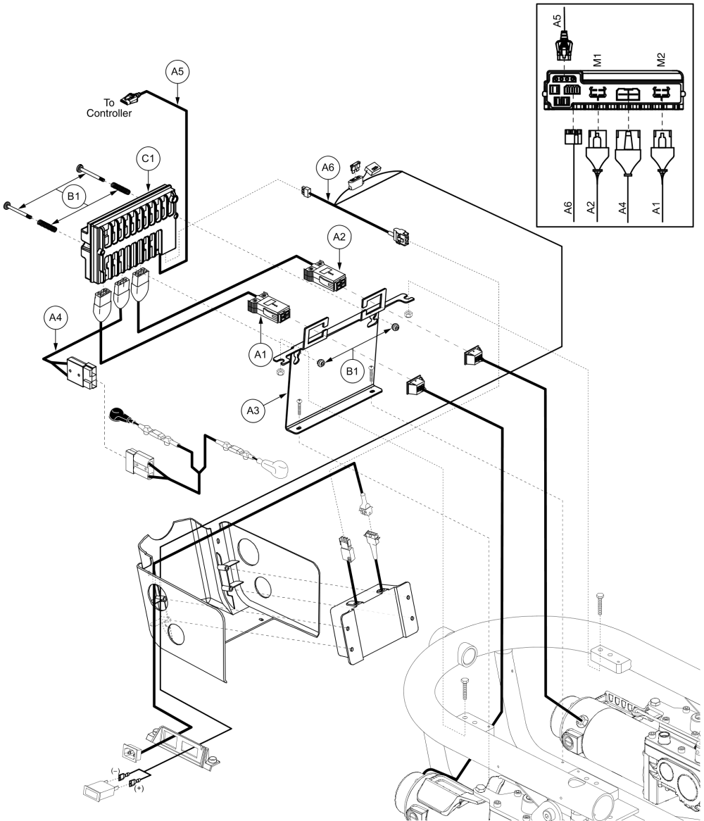 Vr2 Electronics, Onboard Charger, Q610 parts diagram