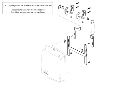 Electronics Box To Push Bar Mounting Bracket, Tb1 parts diagram