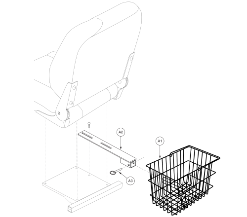 Rear Basket Assembly - Jet parts diagram