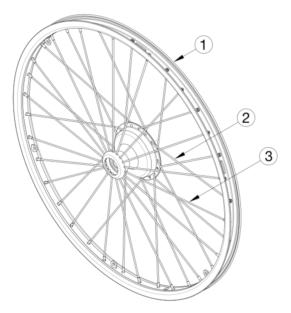 Focus Wheels - Maxx Spoke For Drum Brake parts diagram