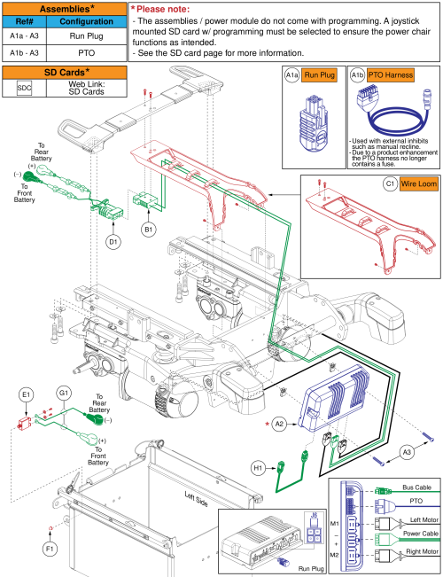 Q-logic 3 Base Electronics, Rival (r44) parts diagram