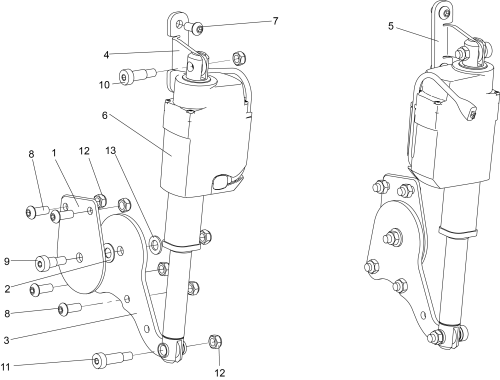 Power Back Kit Mps Seat Std Arms parts diagram