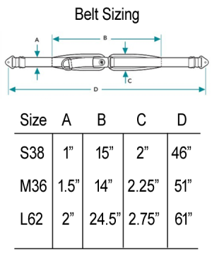 Body Point Belt Sizing Chart