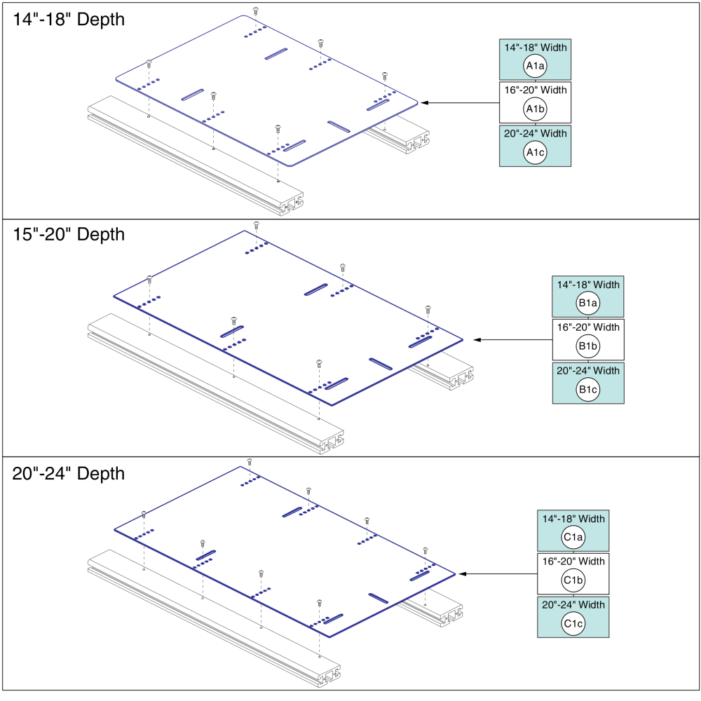Seat Pans, Tb2 Recline, Tb2 parts diagram
