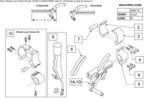 High Mount Pull Wheel Lock parts diagram