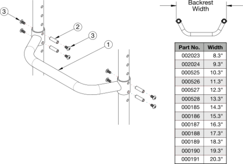 Rogue Xp Adjustable Height Rigidizer Bar parts diagram