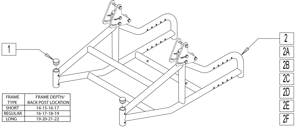 Rigid Base Frame parts diagram