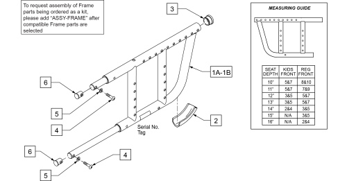 Rear Side Frame parts diagram