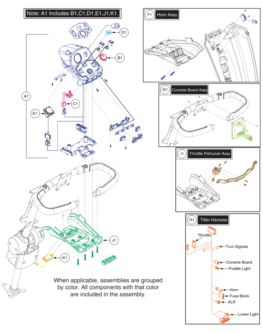 Console Assy, Victory Lx Sport parts diagram