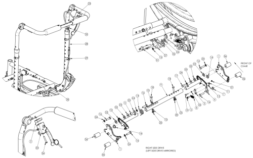 (discontinued 3) Focus Cr Hand Tilt Mechanism Height Adjustable Back parts diagram