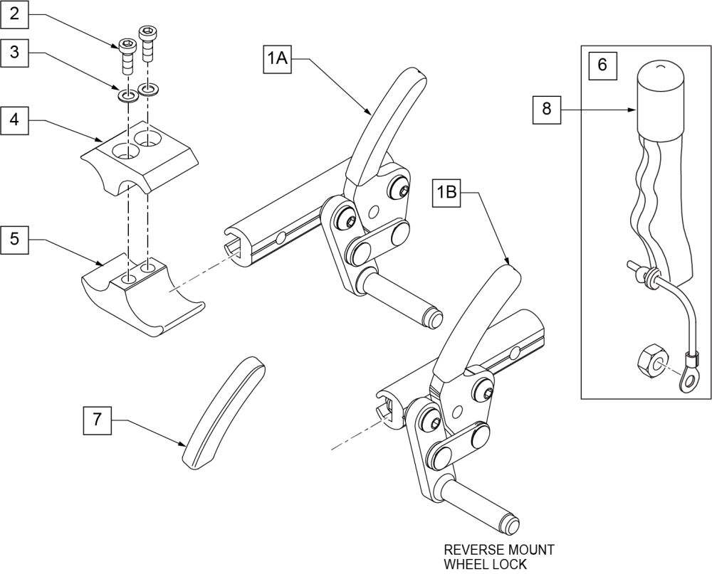 Push To Lock Wheel Lock parts diagram