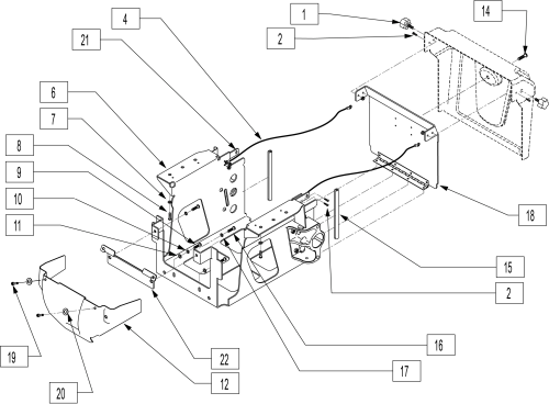 Battery Box S636/s646/s646se parts diagram