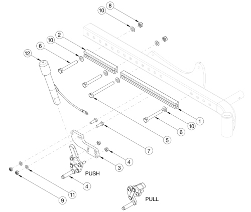 Cr45 Push Pull Wheel Lock parts diagram