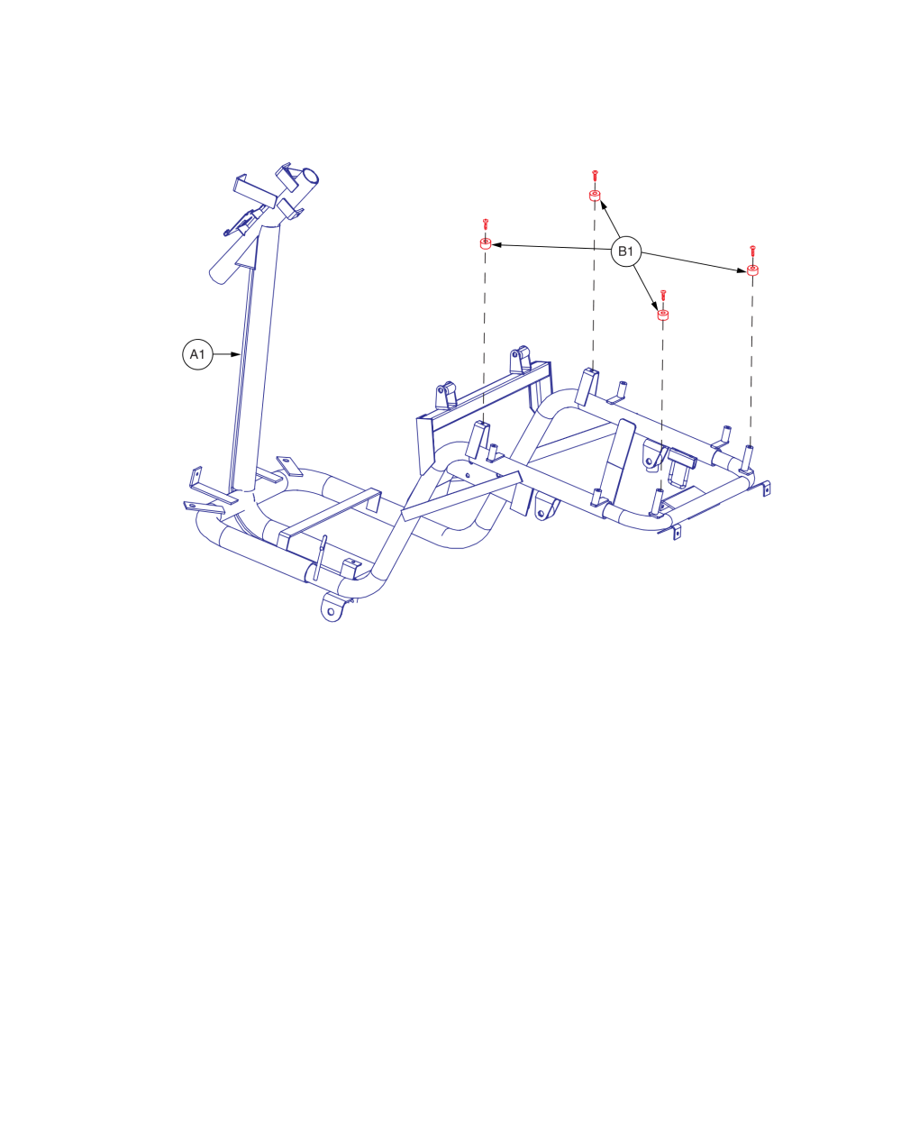 Main Frame Assy, Baja™ Raptor 2 parts diagram