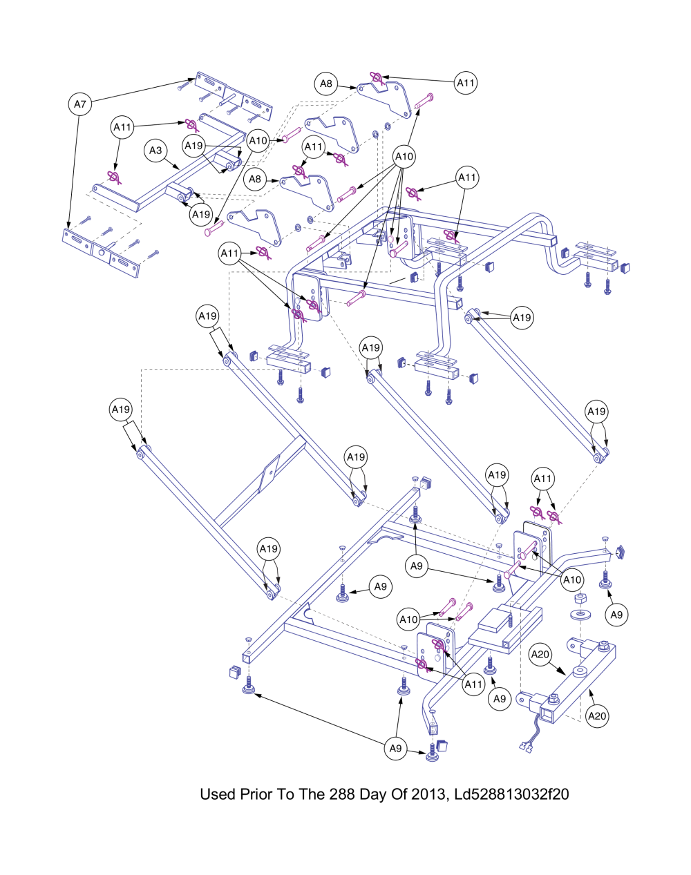 Used Prior To The 288 Day Of 2013. Ld628813008f20 parts diagram