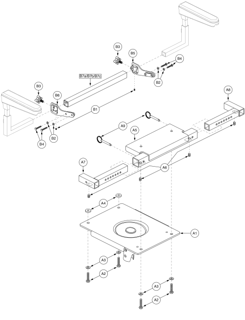 Jazzy Select - Select 115 Rec 16-20 Without Charger Bag parts diagram