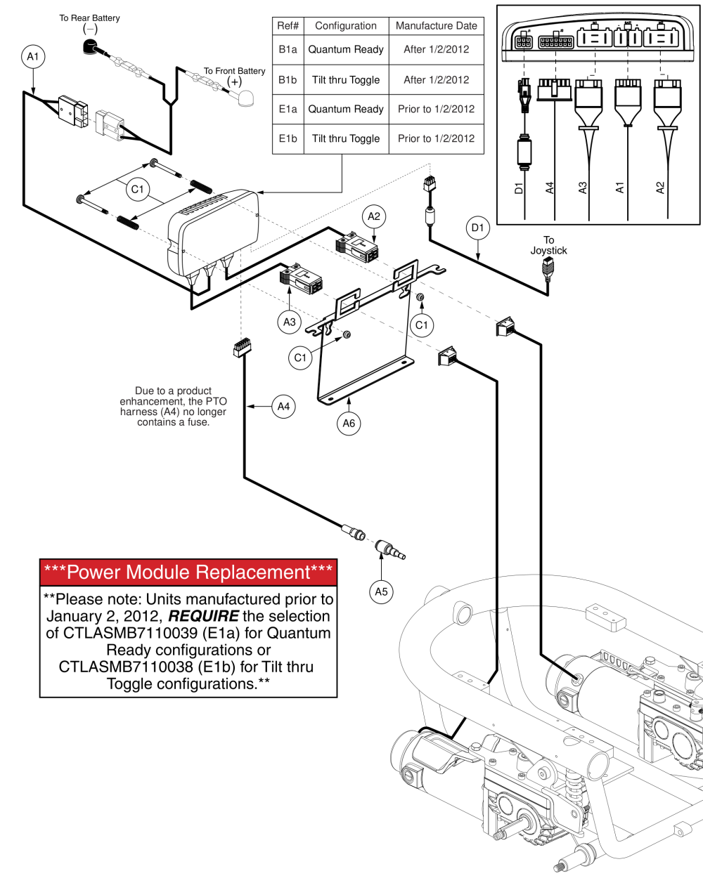 Q-logic Electronics, Quantum Ready/tilt Thrutoggle, Off-board Charger, Q610 parts diagram