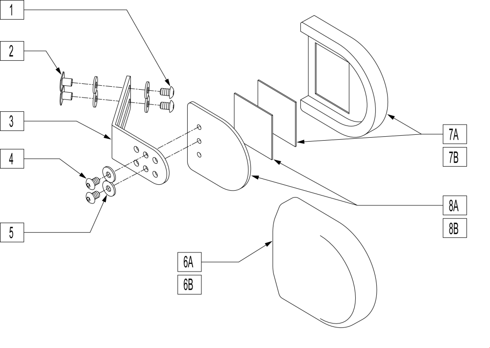 Lateral Hip Adduction Package parts diagram