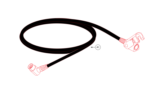 Electronic, Right Angle Hand Control Extension Cable, Dual Infinite Motor parts diagram