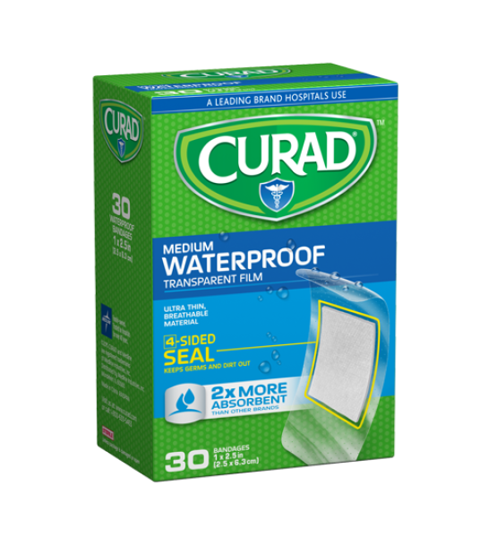 CURAD Waterproof Bandages - Medium