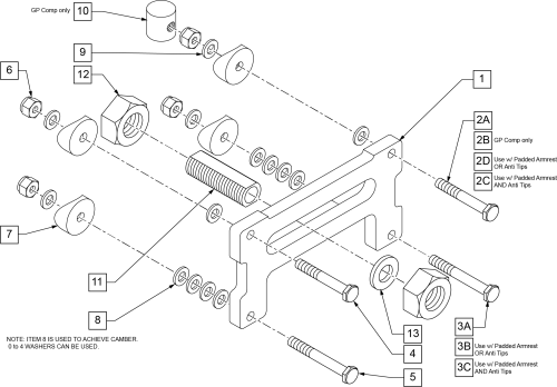 Axle Plate Standard parts diagram