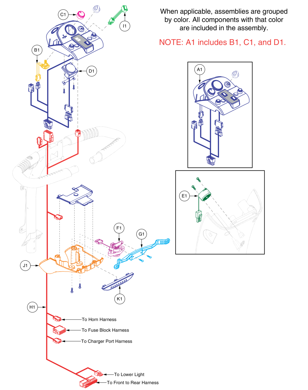 Power Seat Console Electronics W/cts Throttle Pot, Va Victory 10 parts diagram