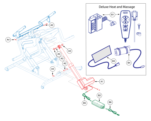 Lc570 - Dlx Heat And Massage parts diagram