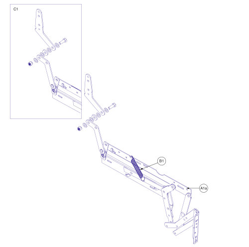 Infinite Position Scissor Mechanisms, Trendelenberg, Mec145563 parts diagram