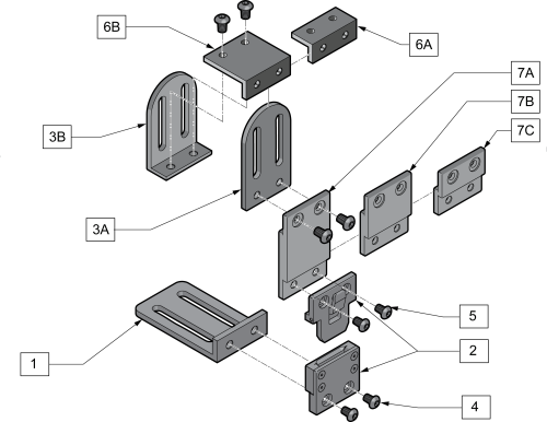 Removable Modular Laterals parts diagram