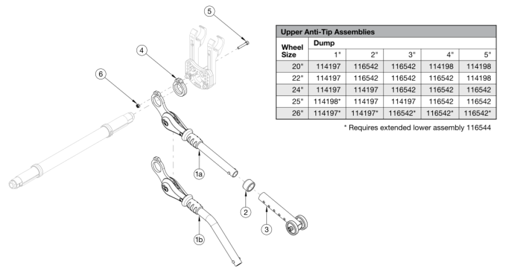 Rogue2 User Activated Anti-tip parts diagram