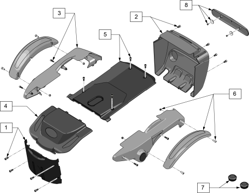 Q200r Shrouds parts diagram