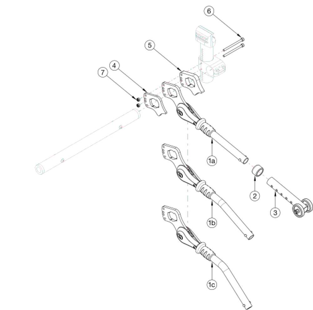 User Activated Anti-tips Rogue Alx parts diagram