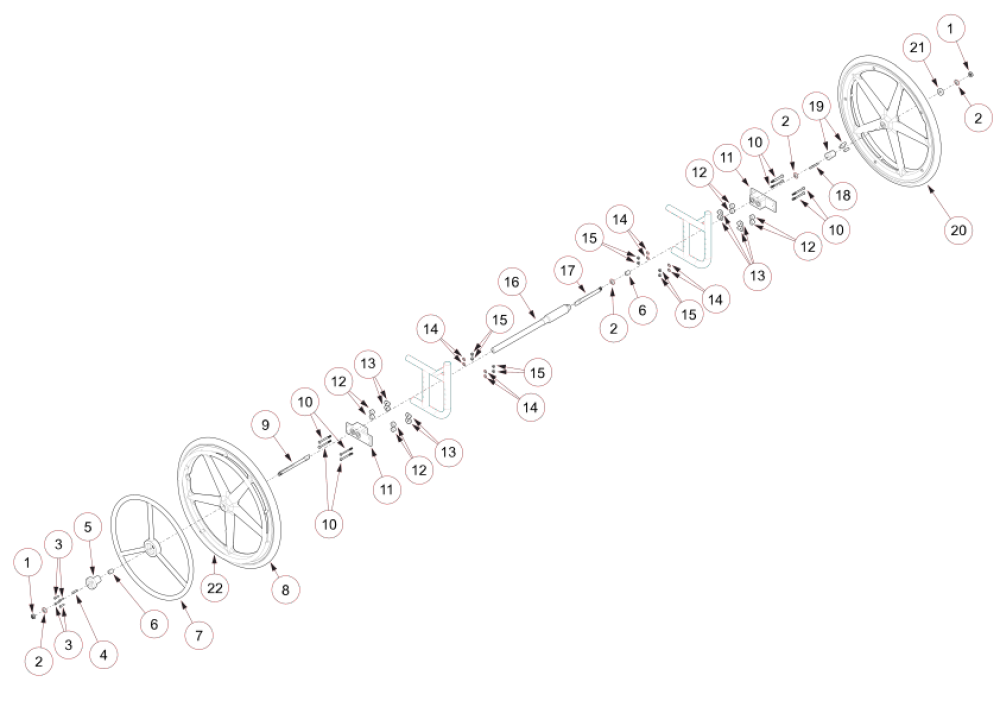 (discontinued) Catalyst / Spark One Arm Drive Blade Style parts diagram