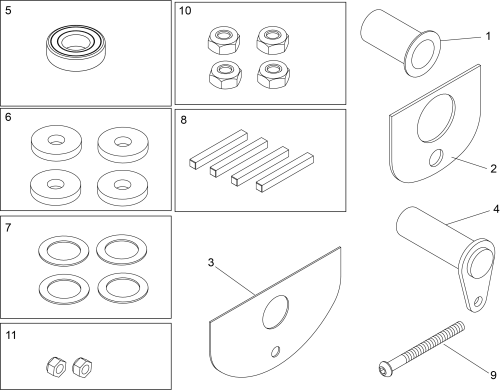 Service Kit X8 (v2 V3) parts diagram