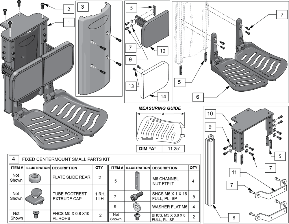 Quickie Qm7 SEries Replacement Parts by Quickie