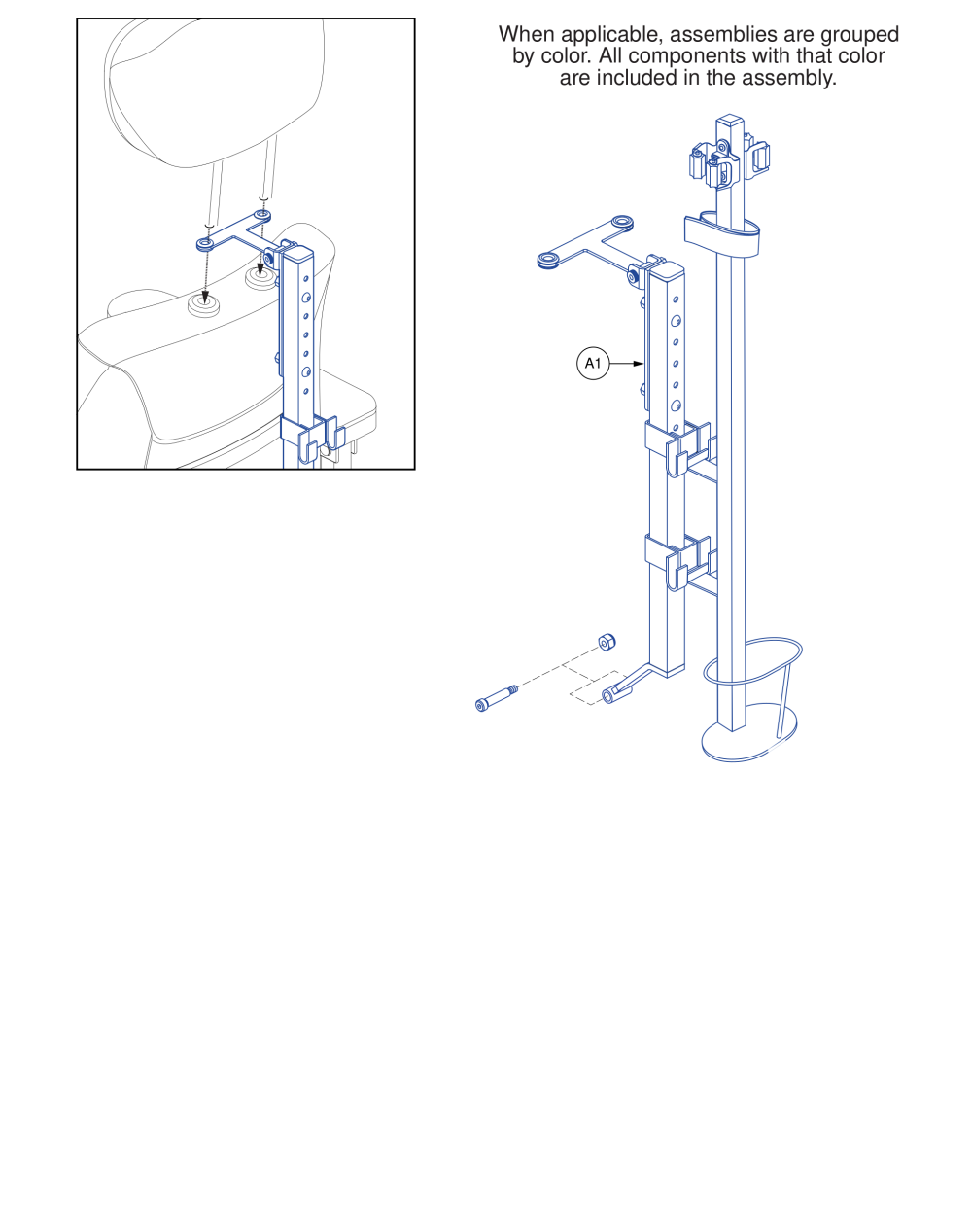 Cane Crutch Holder Assy. parts diagram