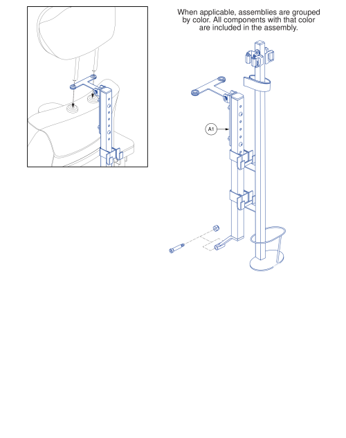 Cane Crutch Holder Assy. parts diagram