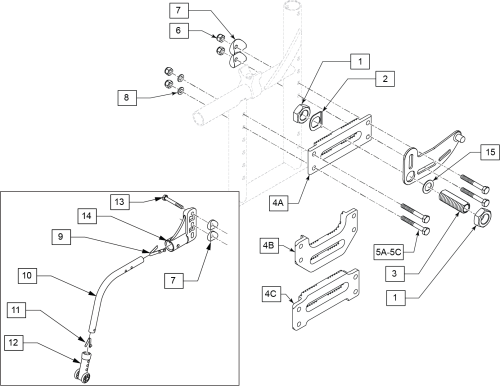 Gen 2 Xtender Universal Axle Plate Q2v&q2h parts diagram