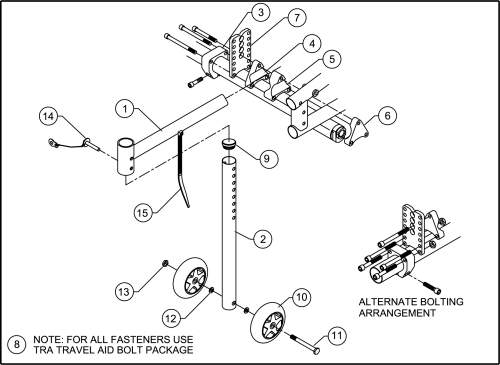 Travel Aid Assembly parts diagram