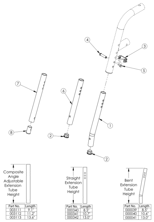 Hanger Extension Tubes parts diagram