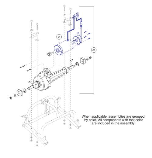 Drive Assembly, Gogo Sport / Elite Traveller Plus parts diagram