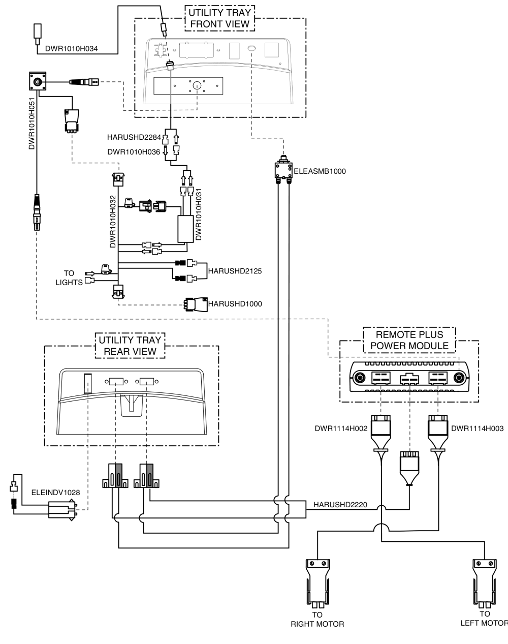 Remote Plus, Recline/tilt Inhibit, Off-board Charger, Electrical System Diagram, Jazzy 1113 Ats parts diagram