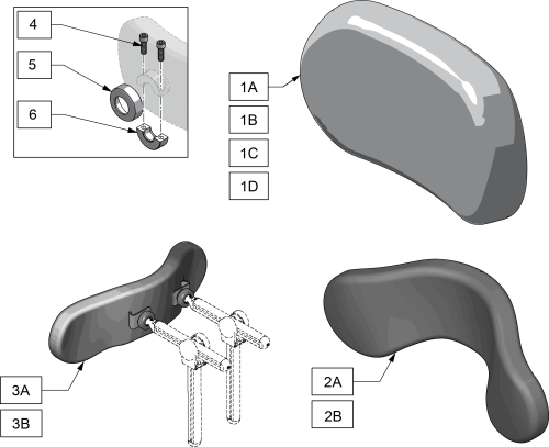 Plush Headrest Pad parts diagram